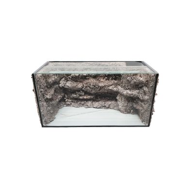 60x30x30cm-es kívülről is hátterezett akvárium, csúszó üvegtetővel
